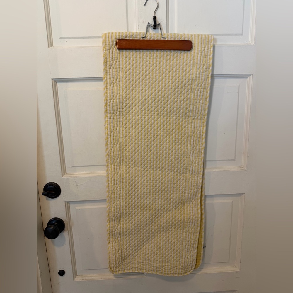 NWOT The Prairie By Rachel Ashwell Quilted Yellow Runner / Table Runner